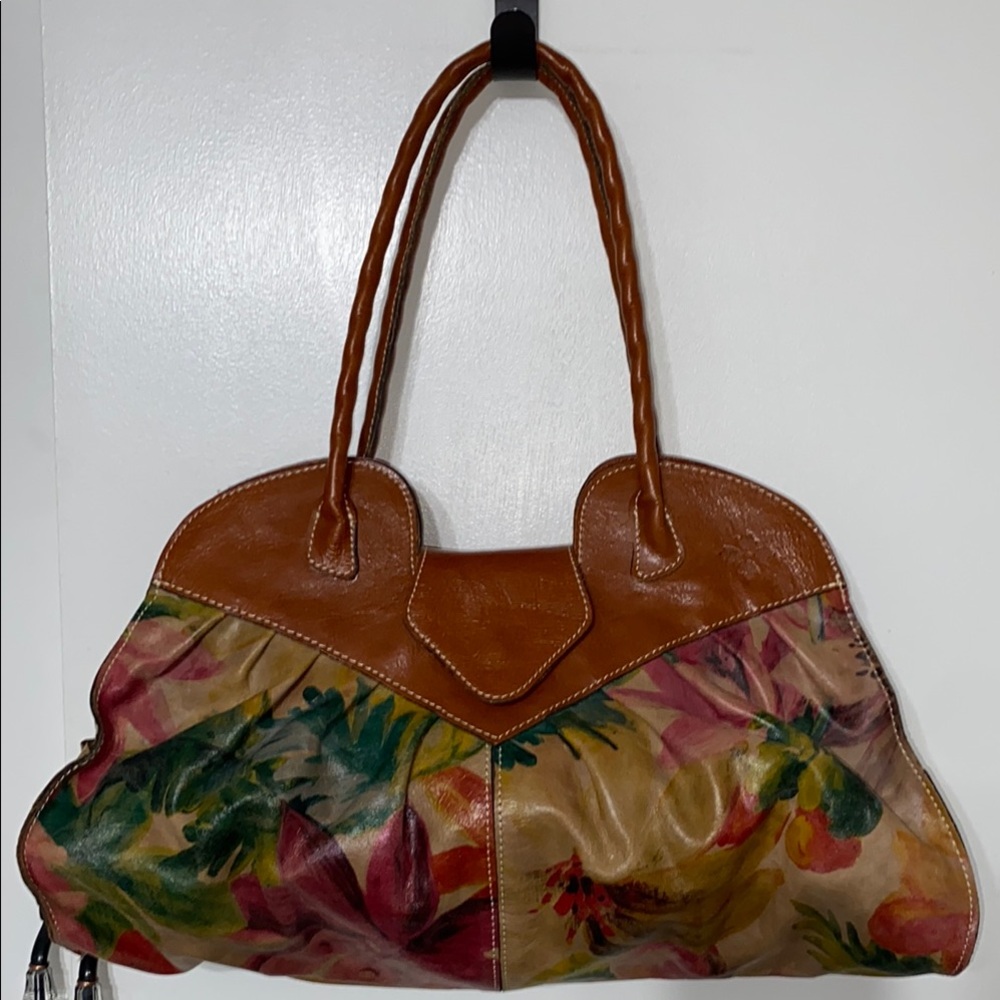 Patricia Nash Floral Leather Tote Bag